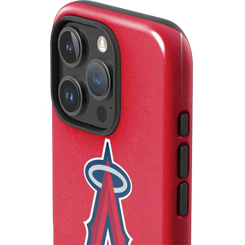 MLB Los Angeles Angels - Solid Distressed iPhone 16 Pro Max Impact Case